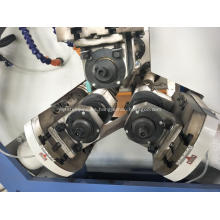 Máquina laminadora de roscas de tubos de acero con tres ejes